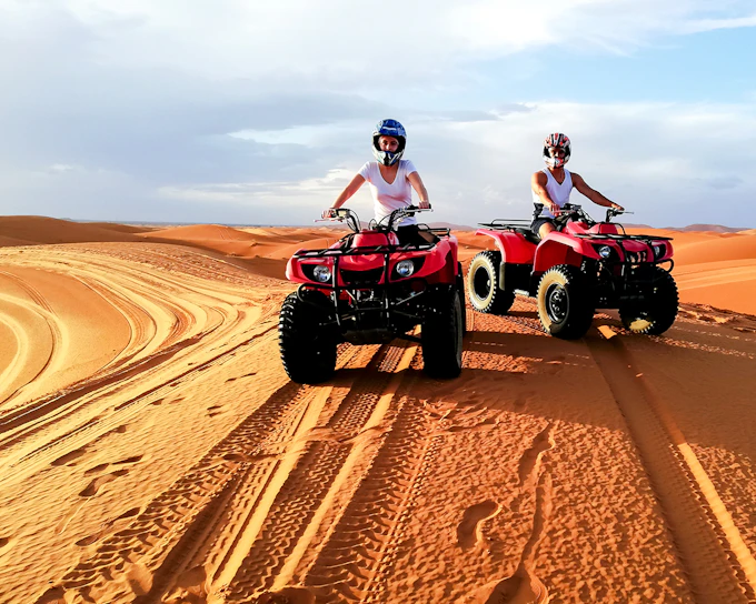 Sunset Desert Tour with Quad Bike, Camel Ride, Dinner Show & Transfers