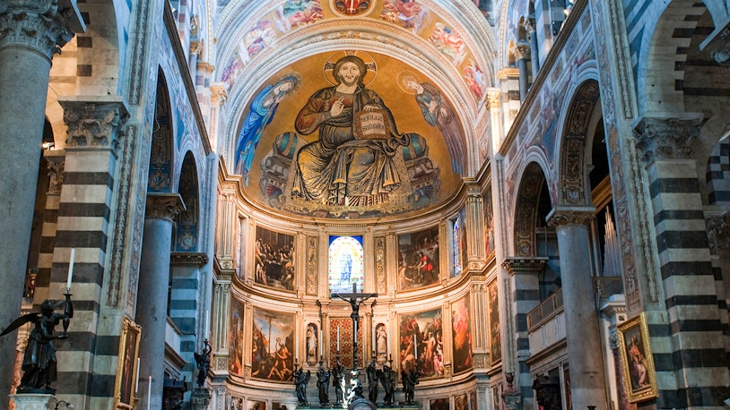 Interior view of the Cathedral of Pisa
