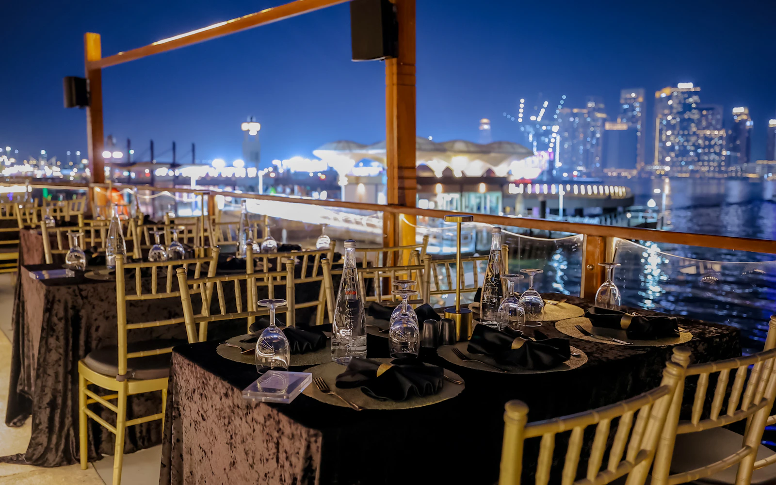 Dubai Water Canal Dinner Cruise + La Perle Show with Gold Pass Image 2