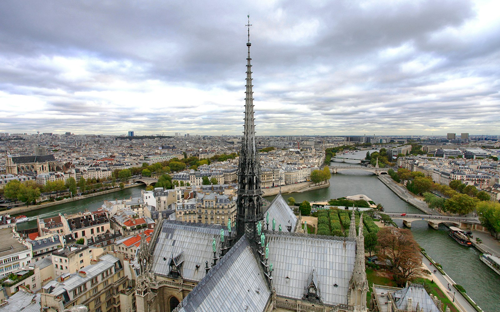 Restored spire