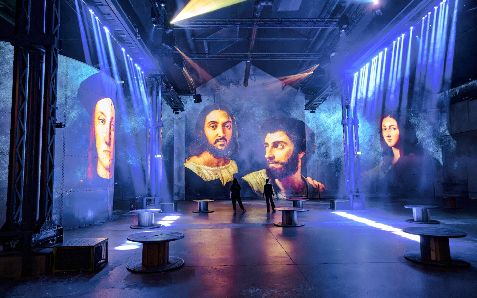 Renaissance art projections at Atelier des Lumières, Paris immersive experience.