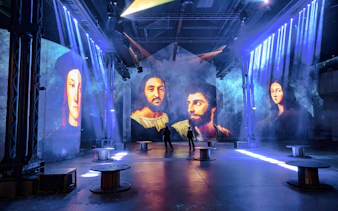 Renaissance art projections at Atelier des Lumières, Paris immersive experience.