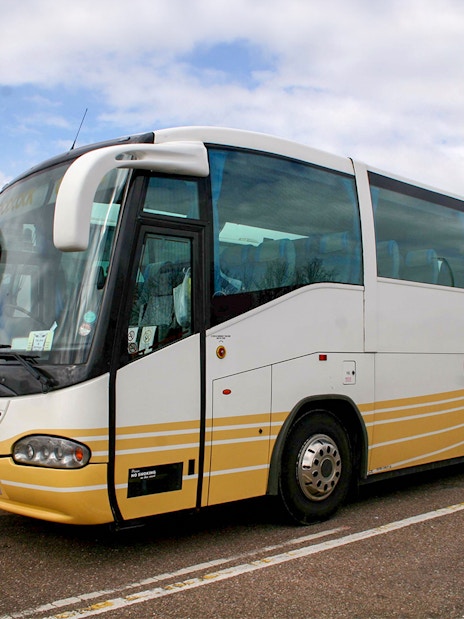 Bus for day trip to Puy du Fou park and return after show from Toledo.