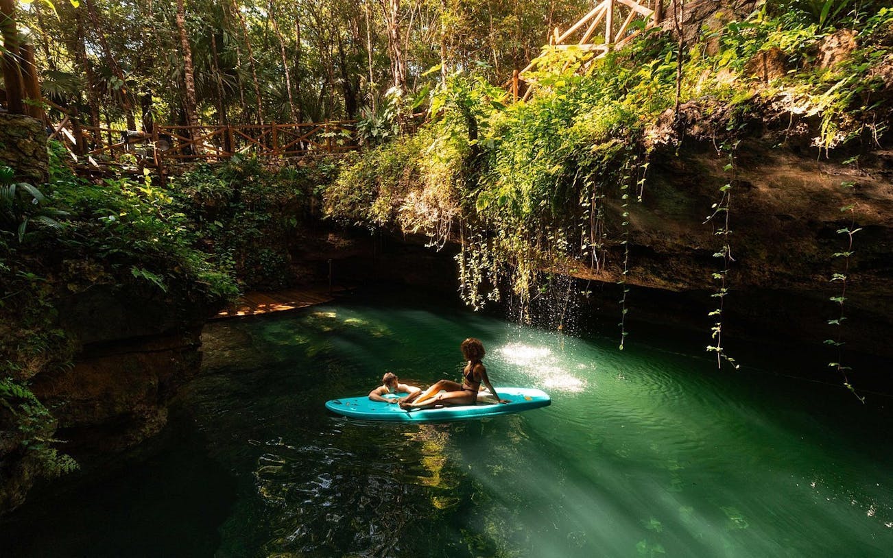 3 hidden cenotes and puerto morelos reef guided snorkeling tour-1