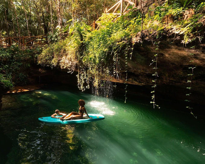 3 Hidden Cenotes and Puerto Morelos Reef Guided Snorkeling Tour