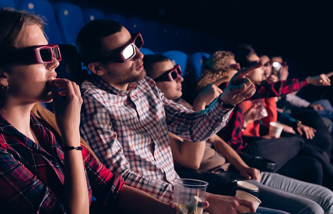 Theatre interior with audience seating