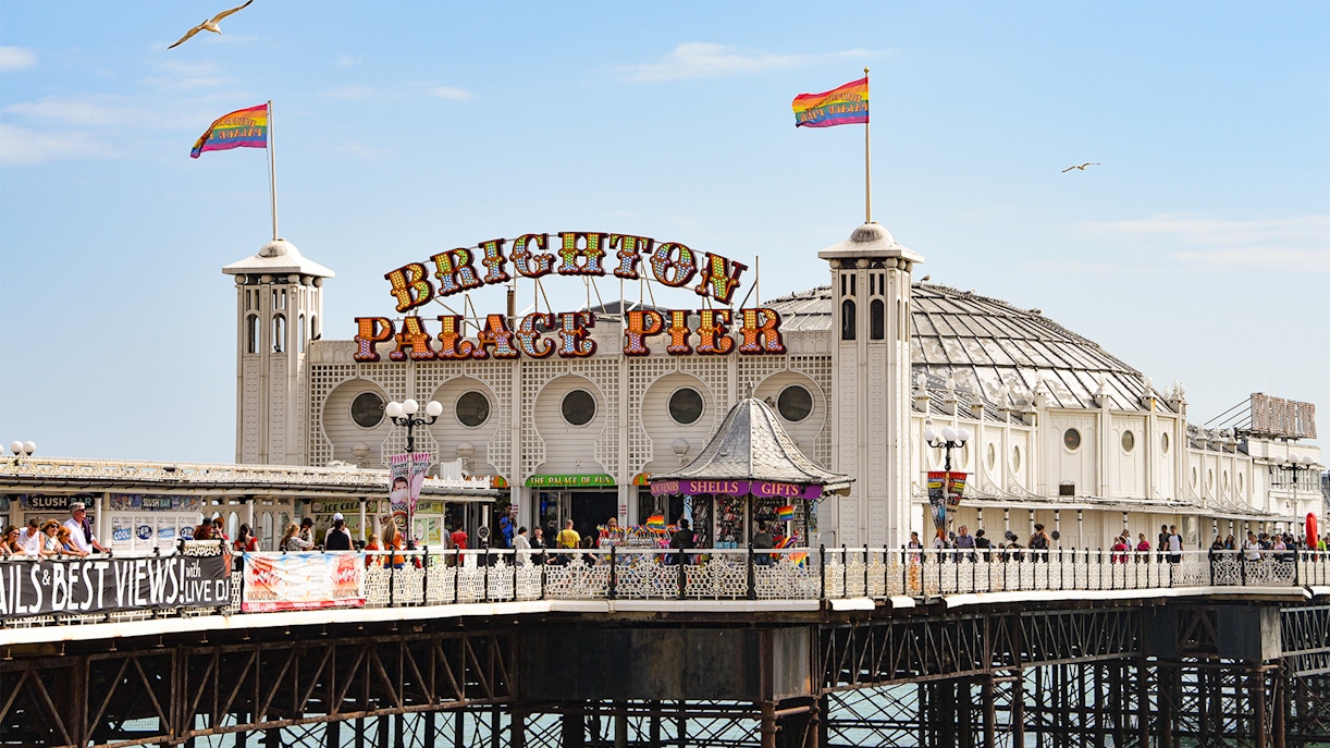 Brighton palace pier seen during brighton City Sightseeing Bus Tours Red Route