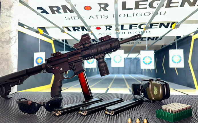 Side Shooting Range with Hotel Transfers and 30 Shots