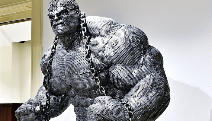 Superheroes at the Gallery of Steel Figues Prague