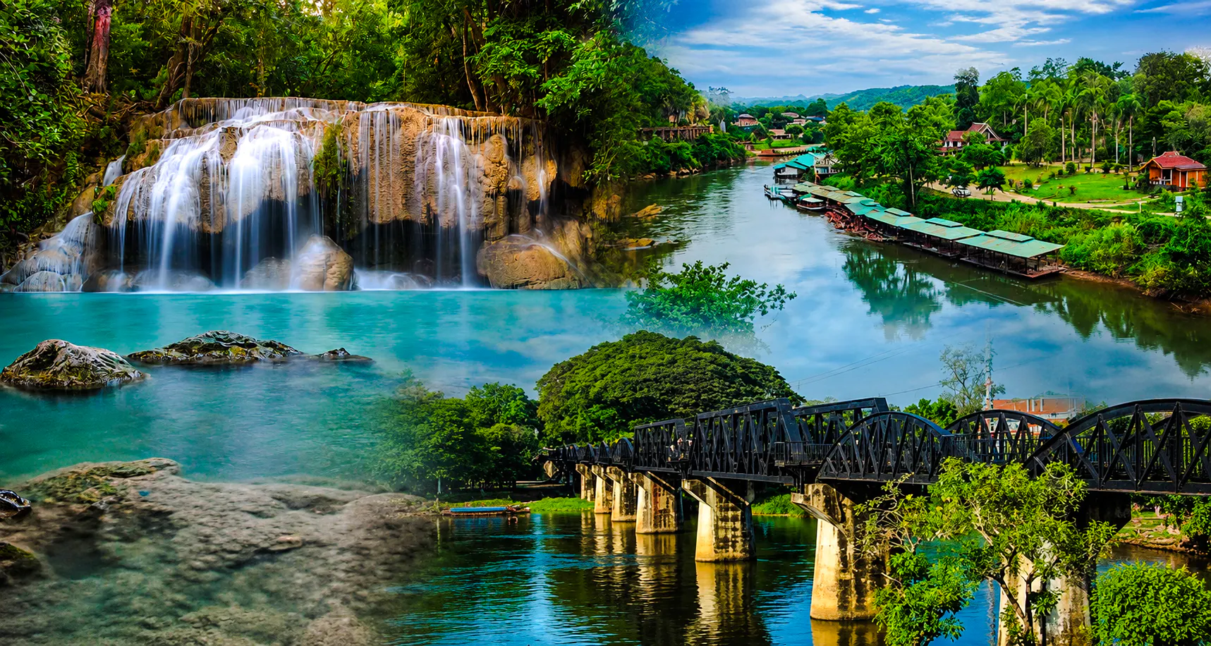 private erawan waterfall & river kwai heritage day tour with  guide-1