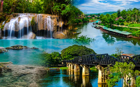 private erawan waterfall & river kwai heritage day tour with guide-1