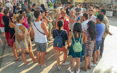 Tour group gathered in Dubrovnik for King's Landing Walking Tour.