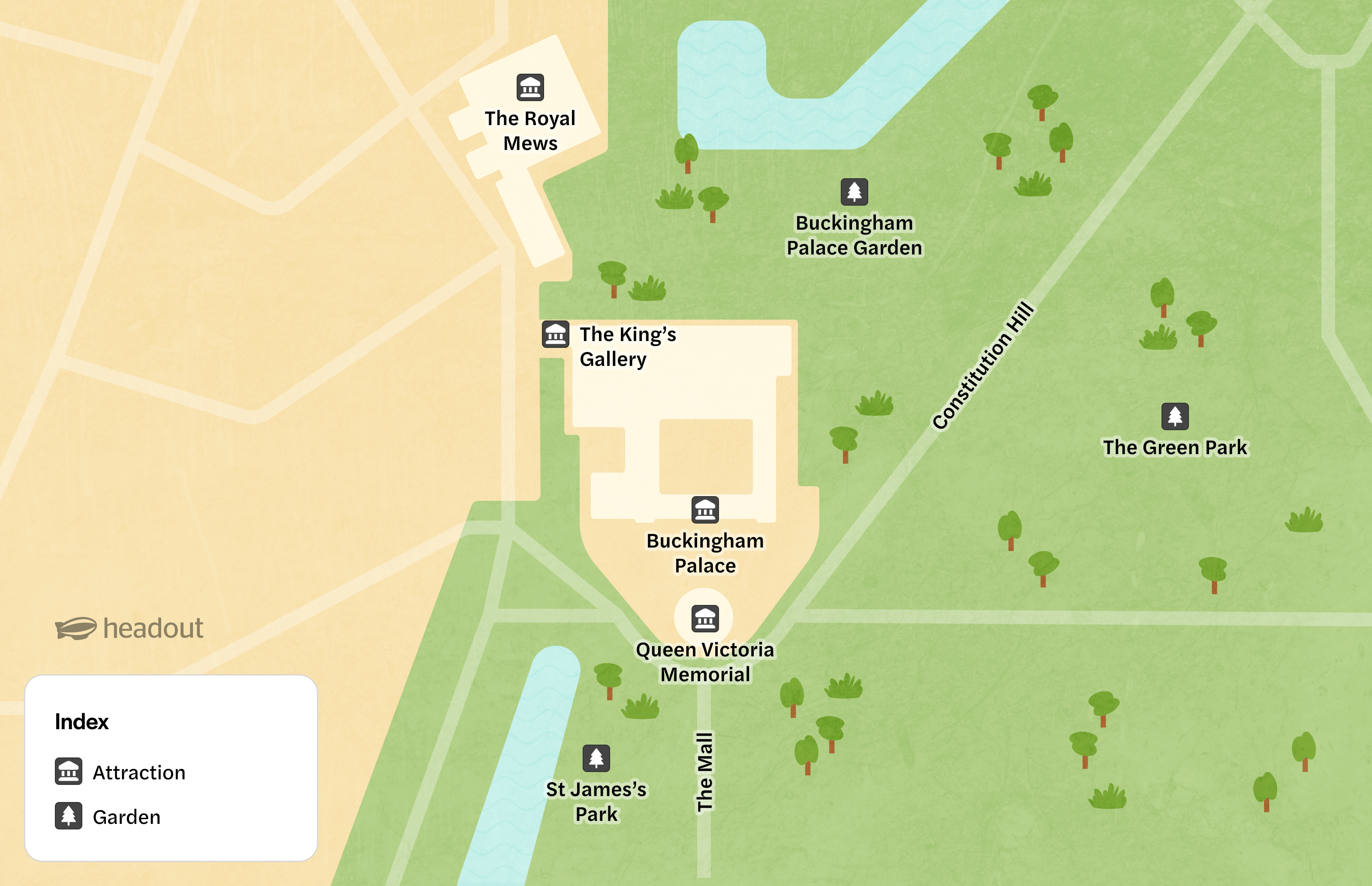 Buckingham Palace map