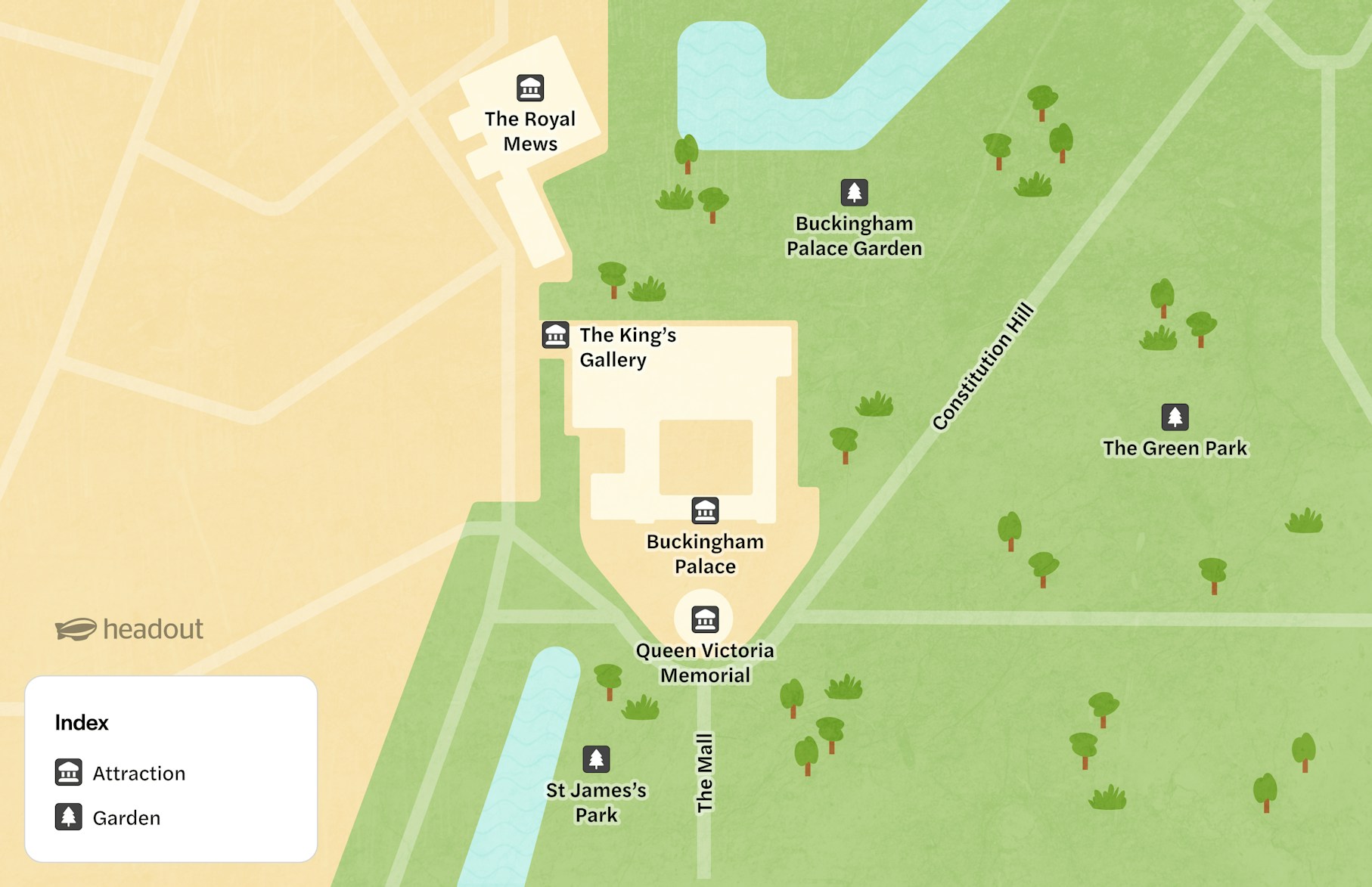 Buckingham Palace map