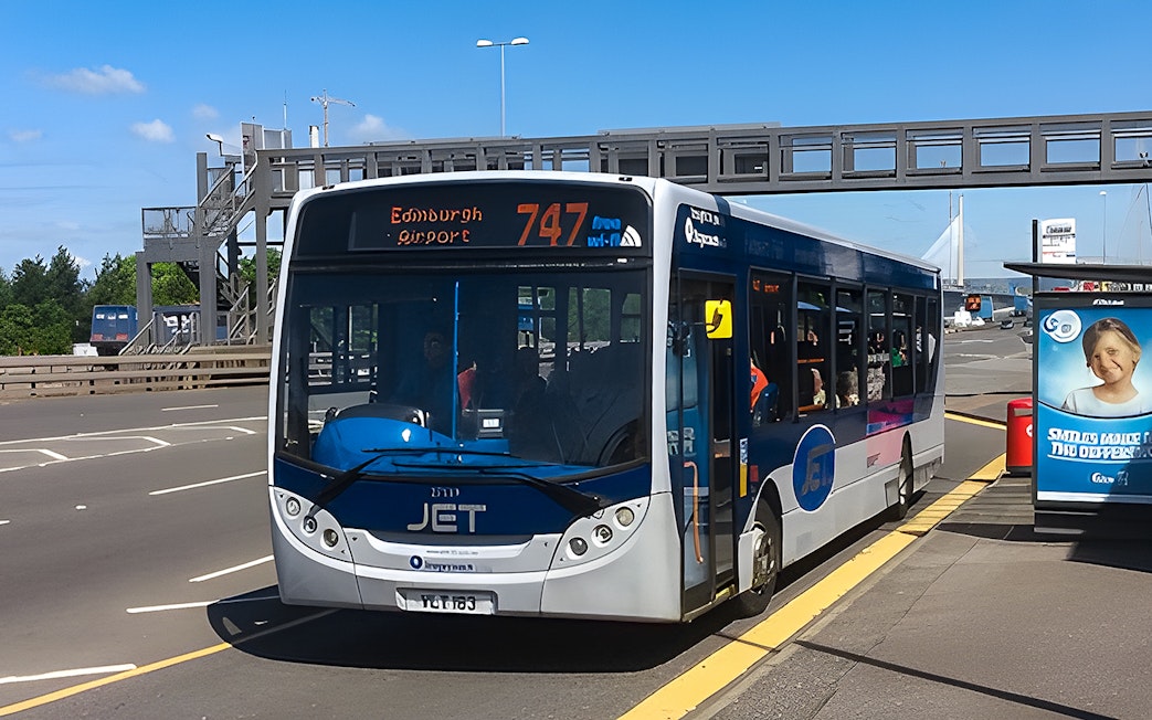 Bus 747 to Edinburgh Airport at Halbeath Park & Ride.