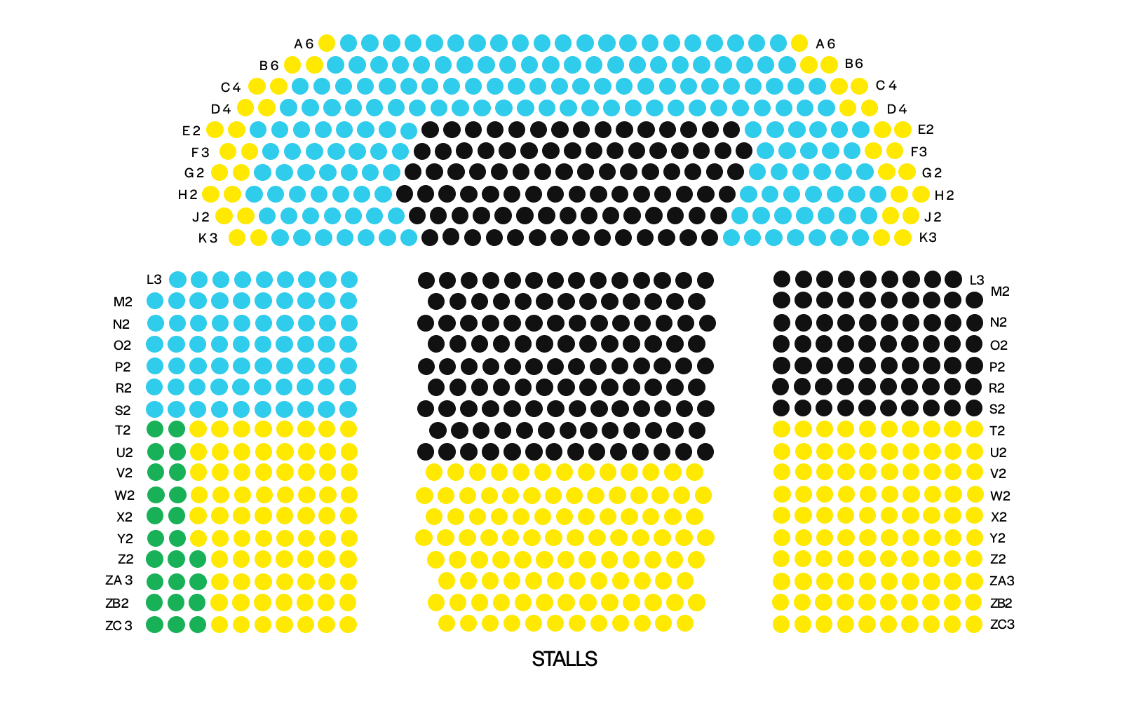 prince edward seating plan