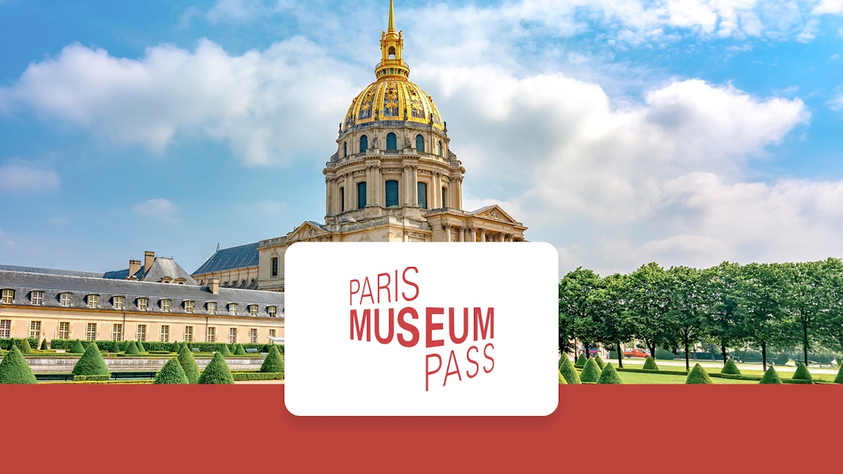 Army Museum with Paris Museum Pass in front of Les Invalides dome, Paris.