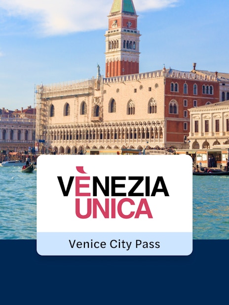 Campanile of San Marco and Doge's Palace viewed from Venice lagoon, Italy.