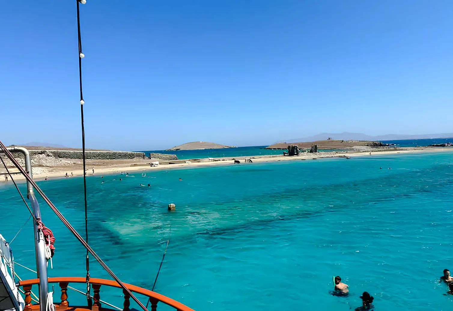 premium rhenia & delos cruise: mediterranean lunch & guided tour-1