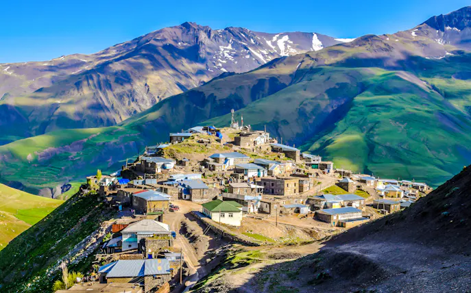 from baku: guba khinalig village and candy cane mountain day trip with lunch-1