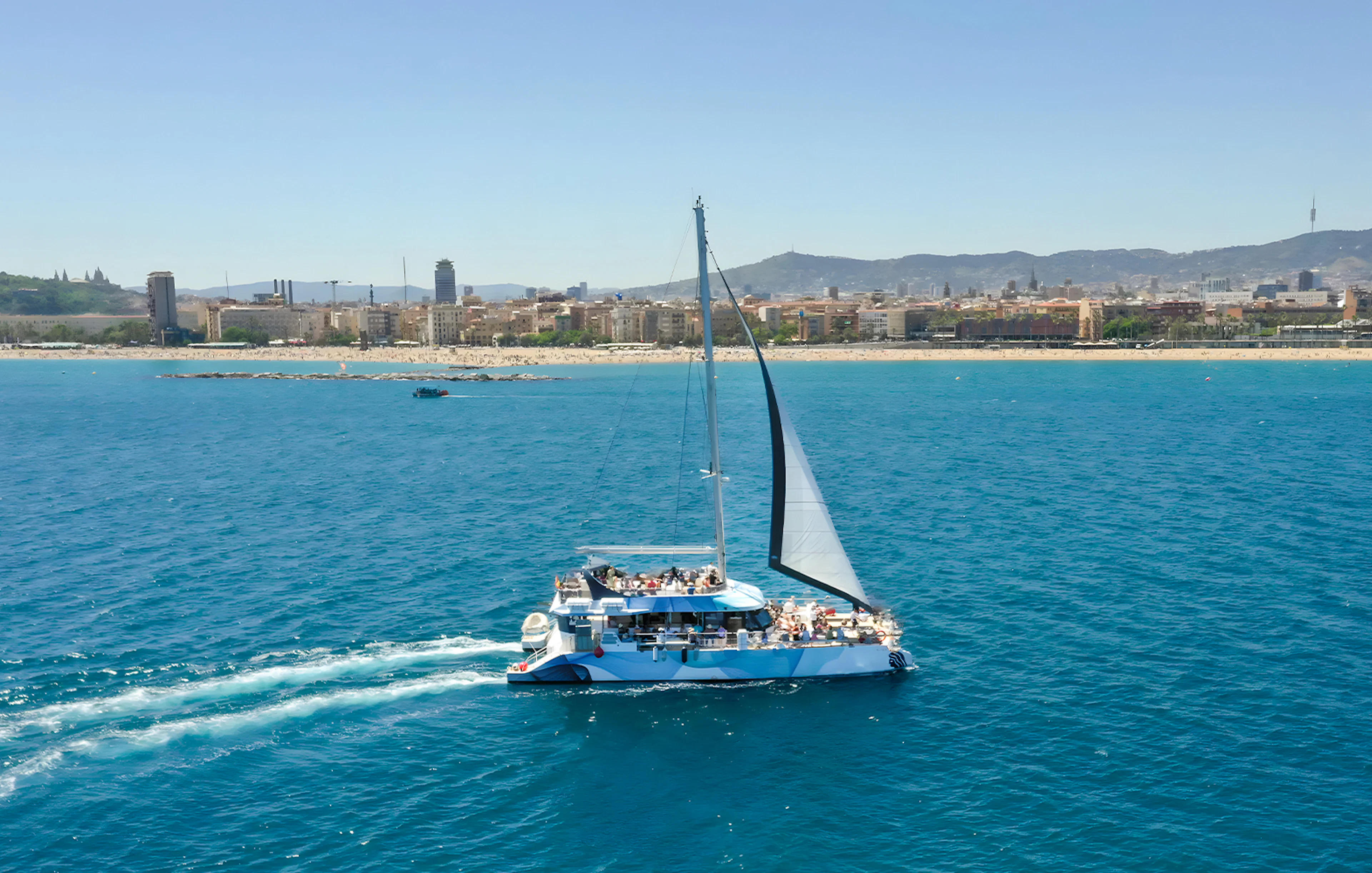 barcelona: katamaranrundtur på dagen-1