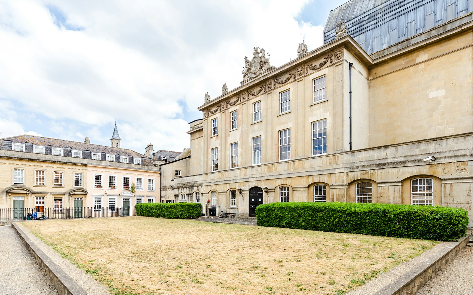 Theatre Royal Bath exterior with historic architecture, UK.