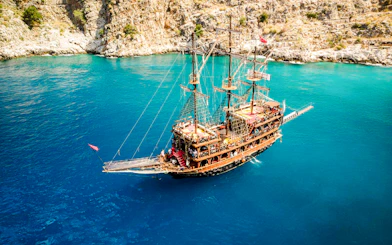 Antalya: Lara Pirate Boat Cruise with Lunch, Unlimited Soft Drinks and Hotel Transfers