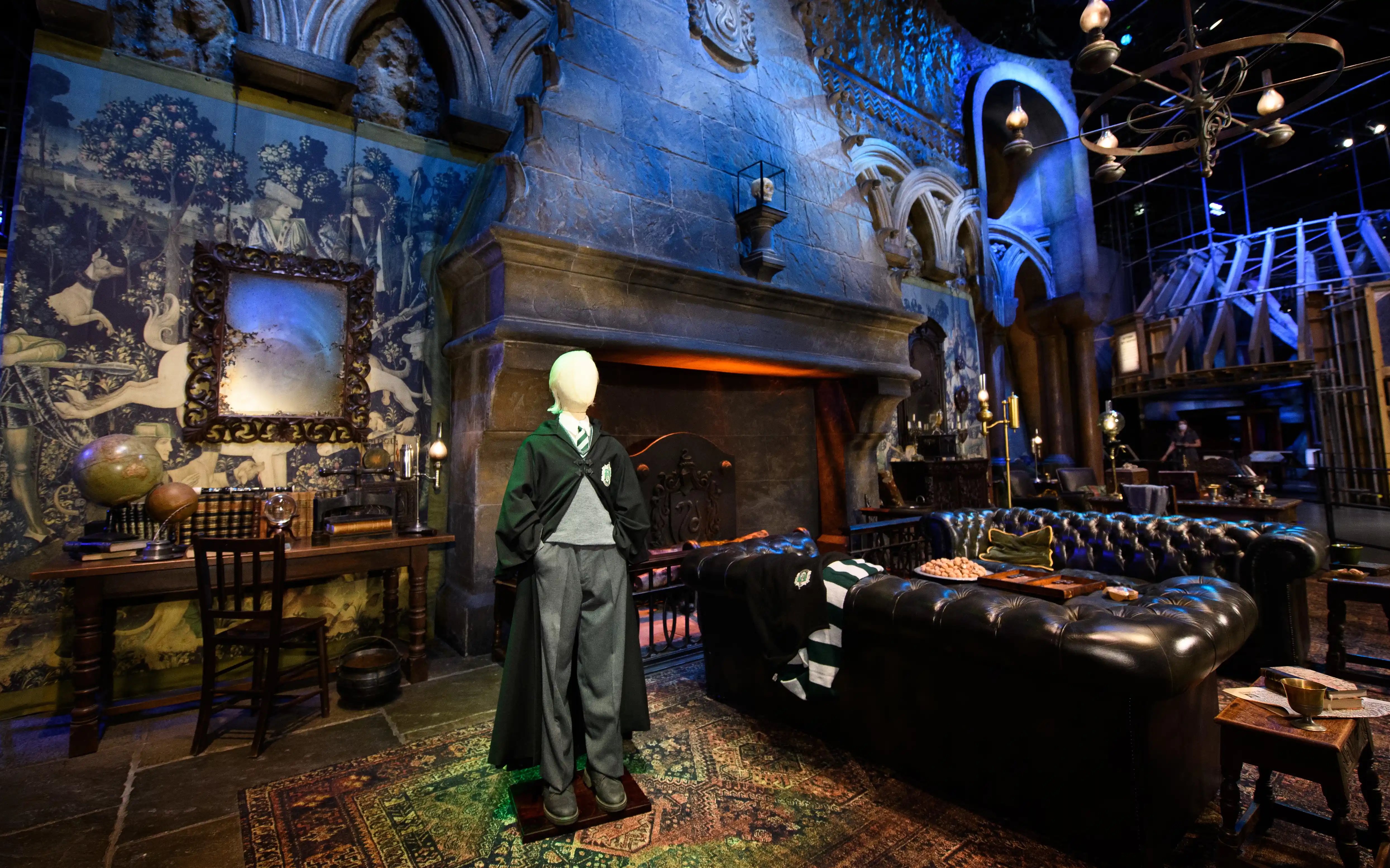 Slytherin common room set at Harry Potter™ Warner Bros. Studio Tour.
