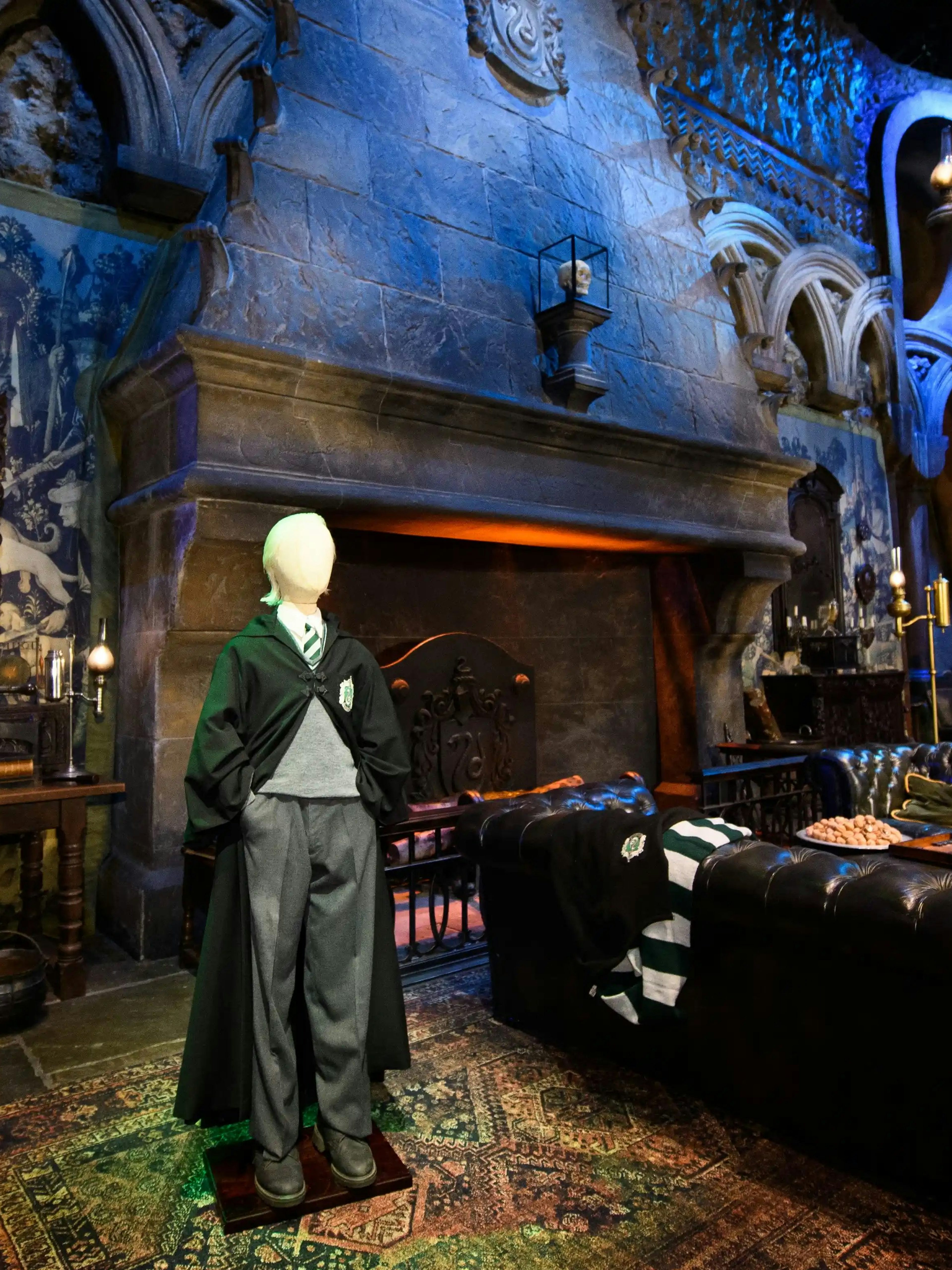 Slytherin common room set at Harry Potter™ Warner Bros. Studio Tour.