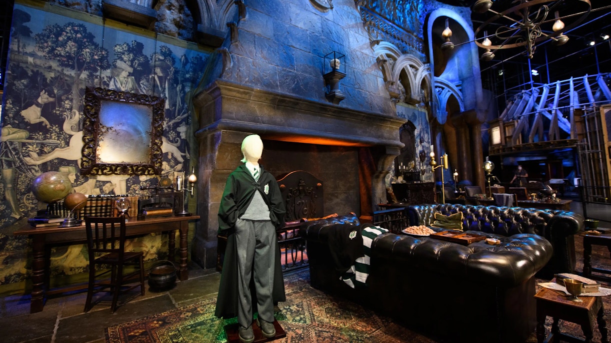 Slytherin common room set at Harry Potter™ Warner Bros. Studio Tour.
