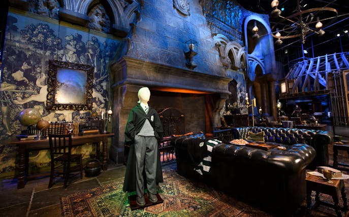 Slytherin common room set at Harry Potter™ Warner Bros. Studio Tour.