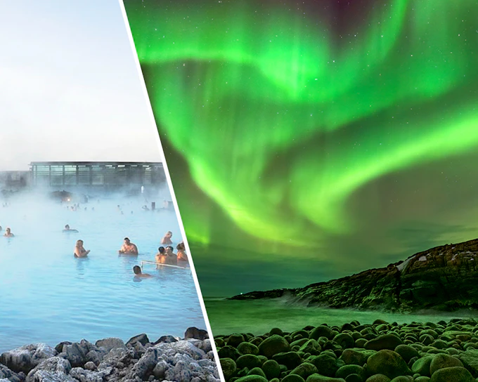 Reykjavik: Blue Lagoon Admission Tickets + Northern Lights Tour