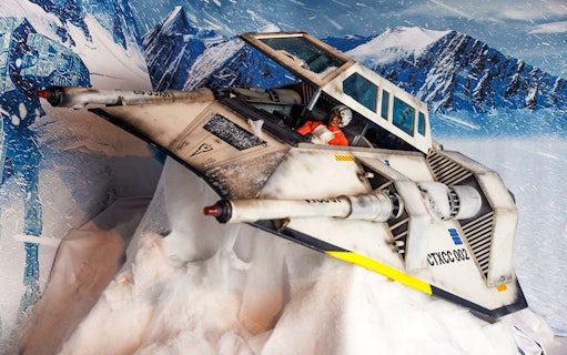 Snow speeder model at Vienna: The Fans Strike Back Exhibition.