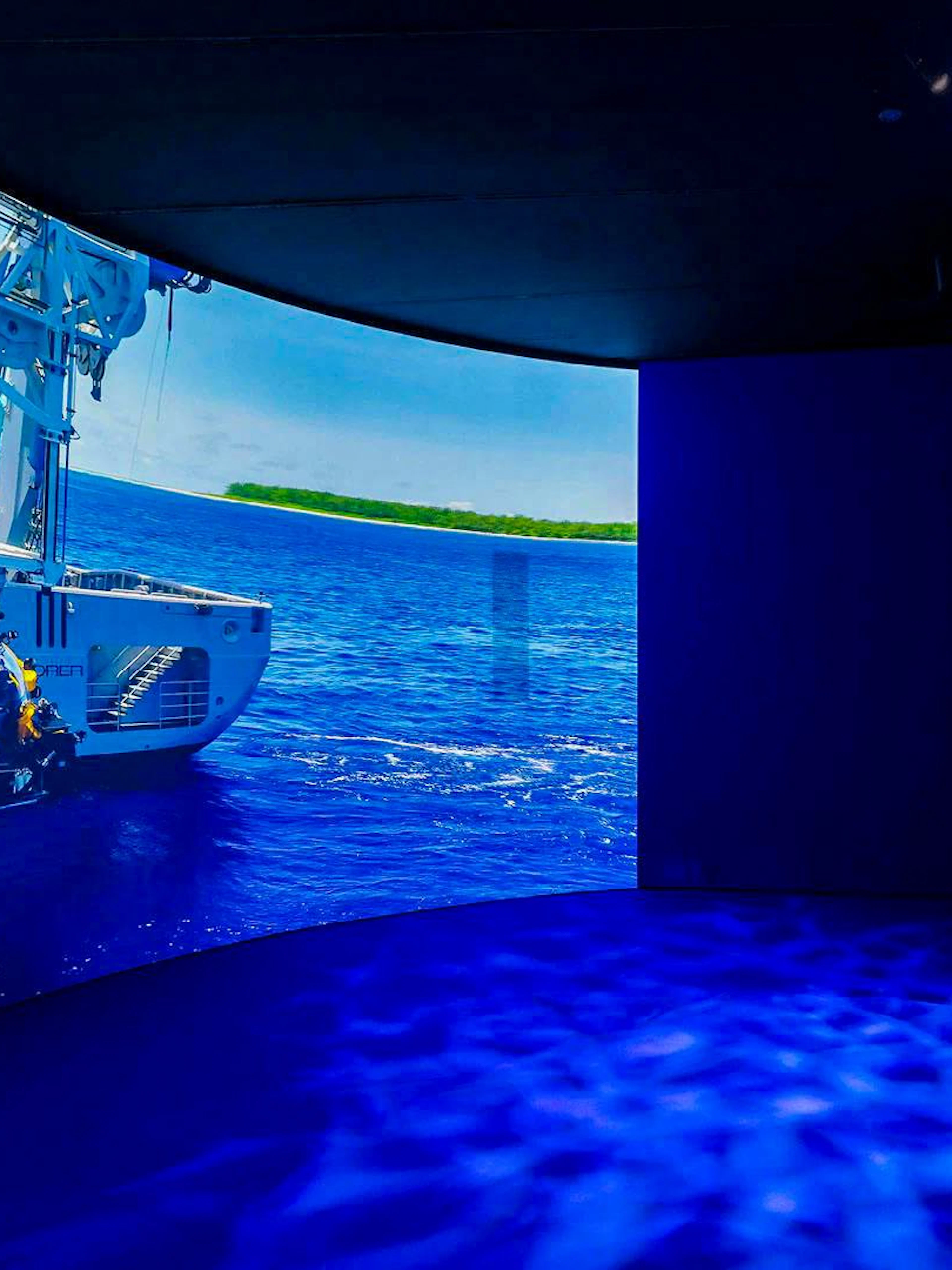 Submarine exhibit in the "Descent" zone at Singapore's ArtScience Museum.