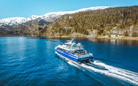 From Bergen: Mostraumen Fjord Cruise + Mt Fløyen Funicular & City Tour