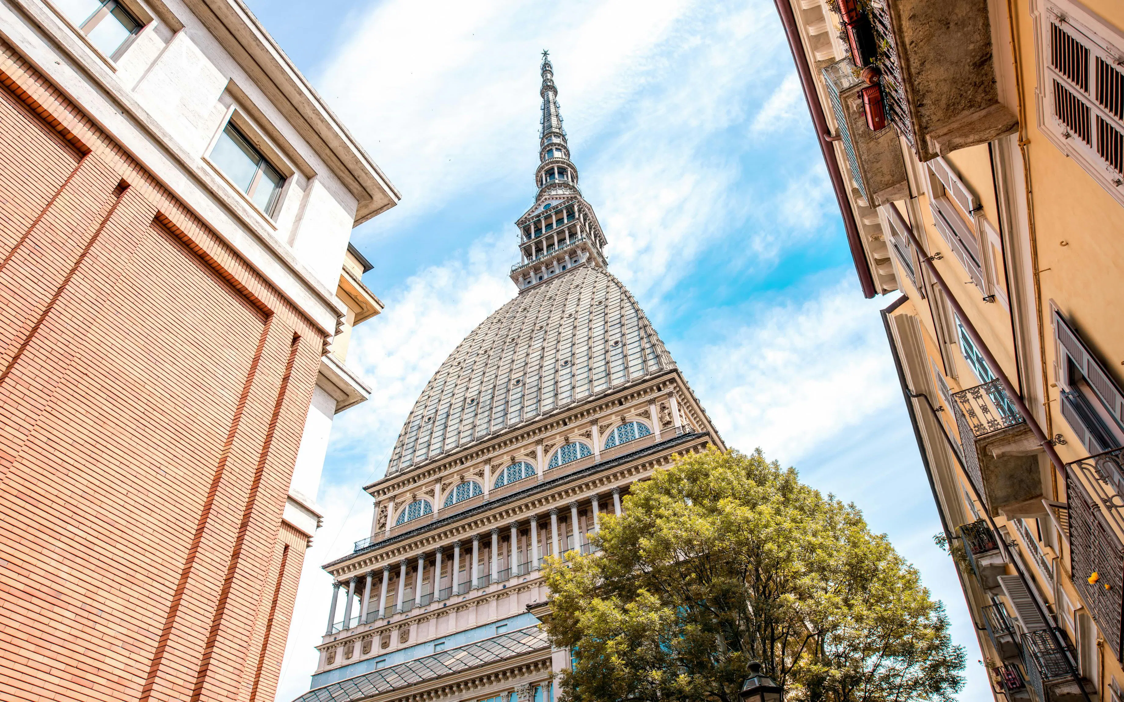 Mole Antonelliana spire, home to the National Museum of Cinema, Turin.