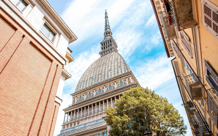 Mole Antonelliana spire, home to the National Museum of Cinema, Turin.