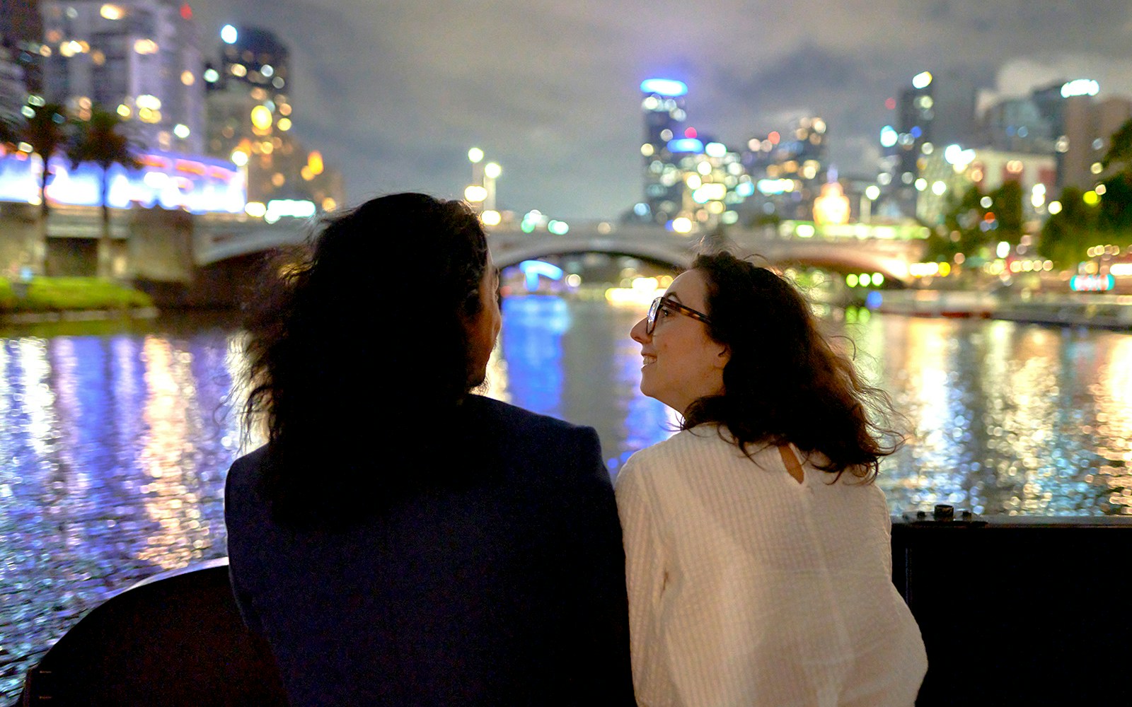 Spirit of Melbourne Dinner Cruise showcasing a luxurious boat on the Yarra River at sunset, offering a 4-course dinner with drinks