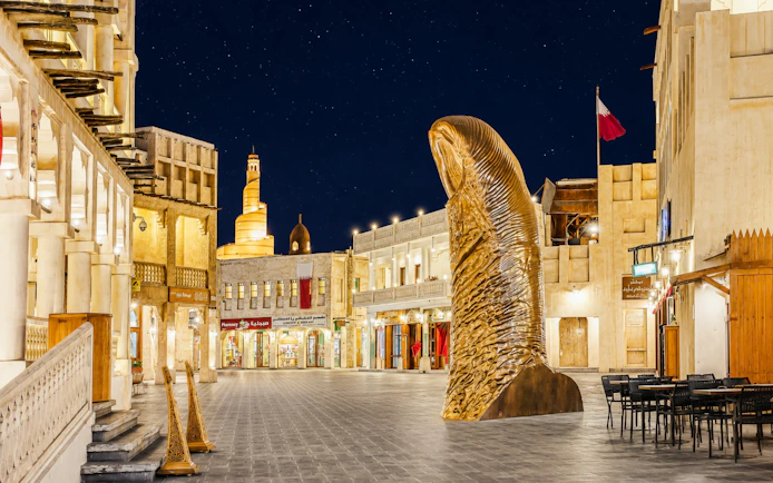 Doha Private City Highlights Tour with Souq Waqif and Dhow Boat Cruise