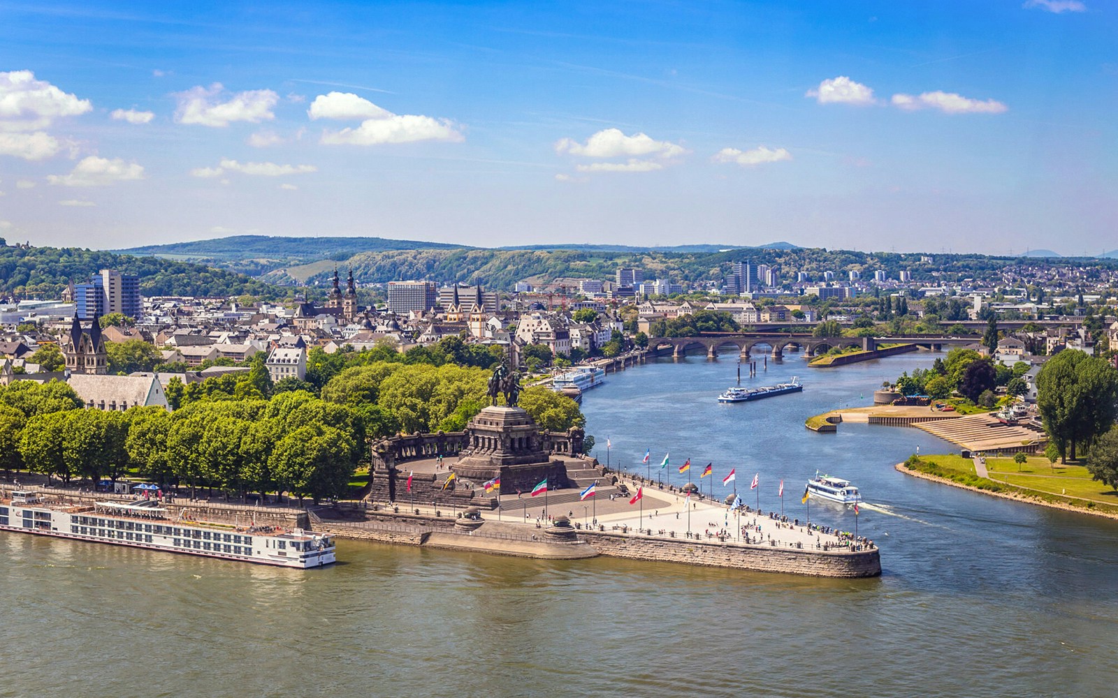 Aerial view of the Koblenz in Germany