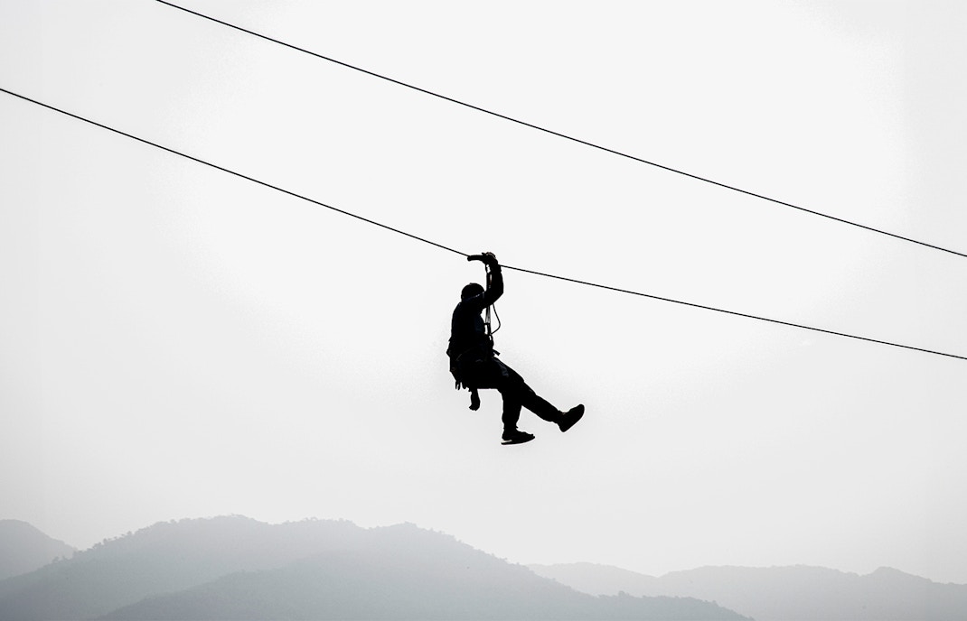 Mountain zipline