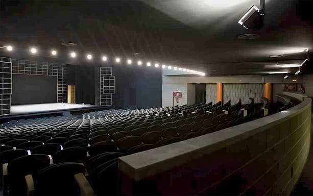 Empty auditorium at Poliorama Theatre, Barcelona, Spain.