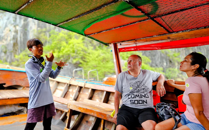 From Koh Lanta: 4 Islands Longtail Boat Tour with Emerald Cave