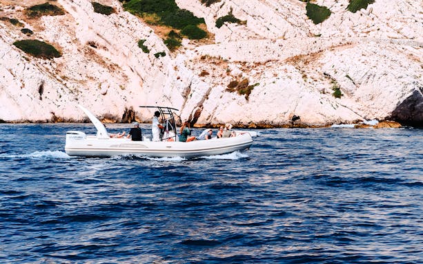 Sailboat on the Mediterranean Sea near Marseille, France, showcasing the Marseille Boat Experience.