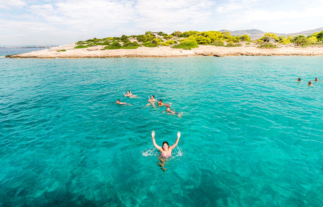 Athens cruises with swimming and snorkelling