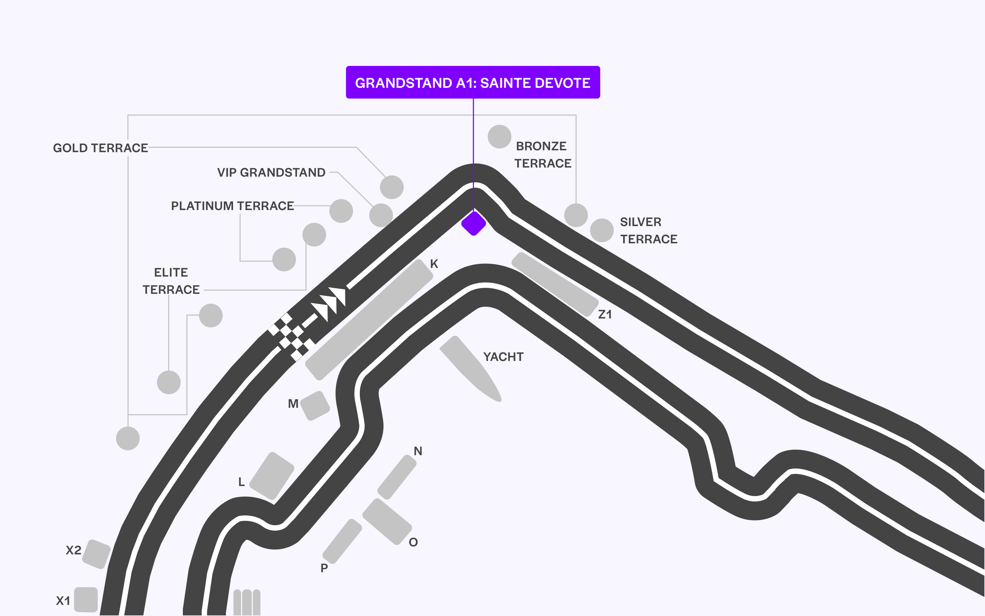 Formula 1 Monaco Grand Prix Seating Plan