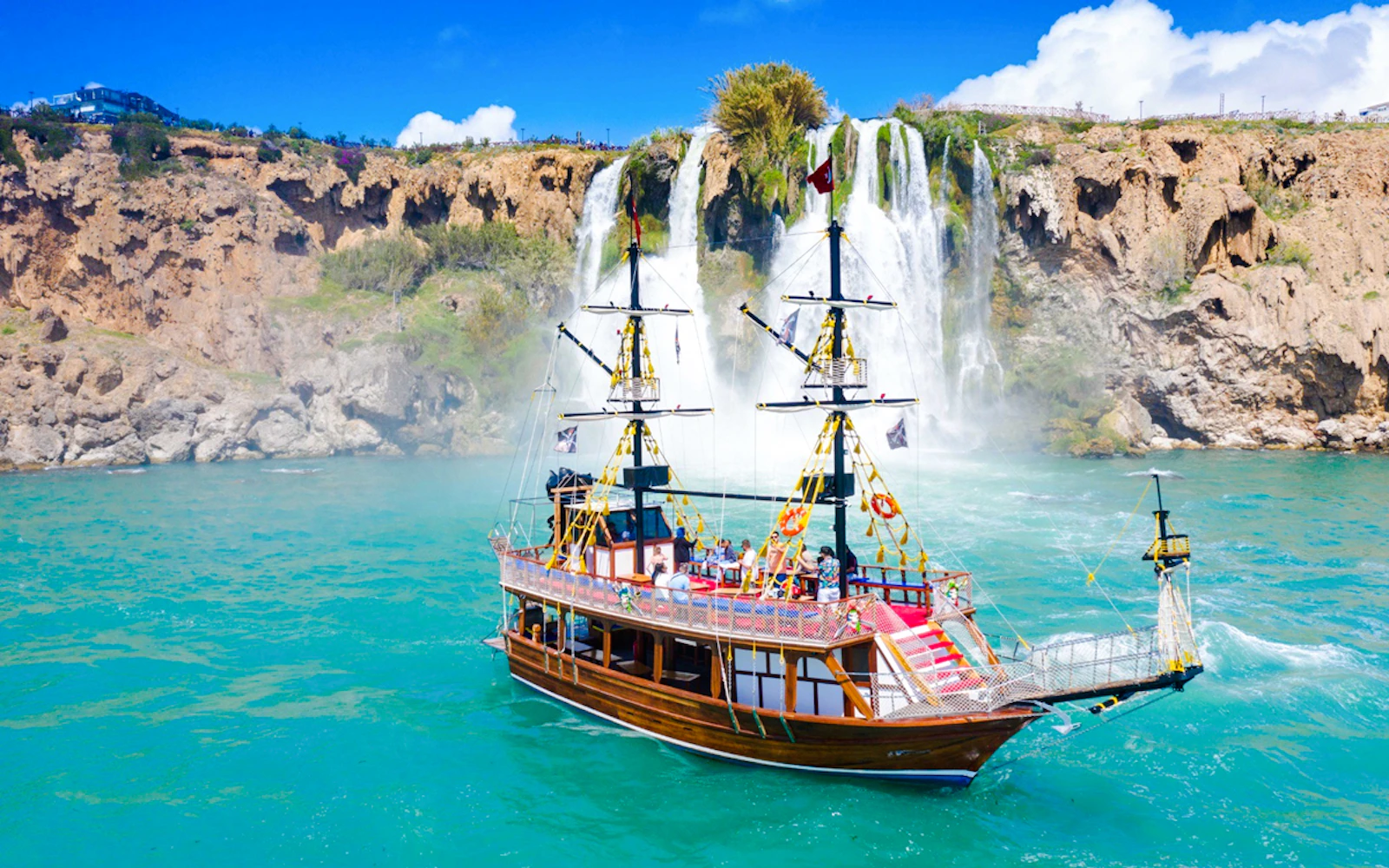 Antalya Coast Boat Cruise to Duden Waterfalls and Lara Beach with Lunch & Soft Drinks Image 7