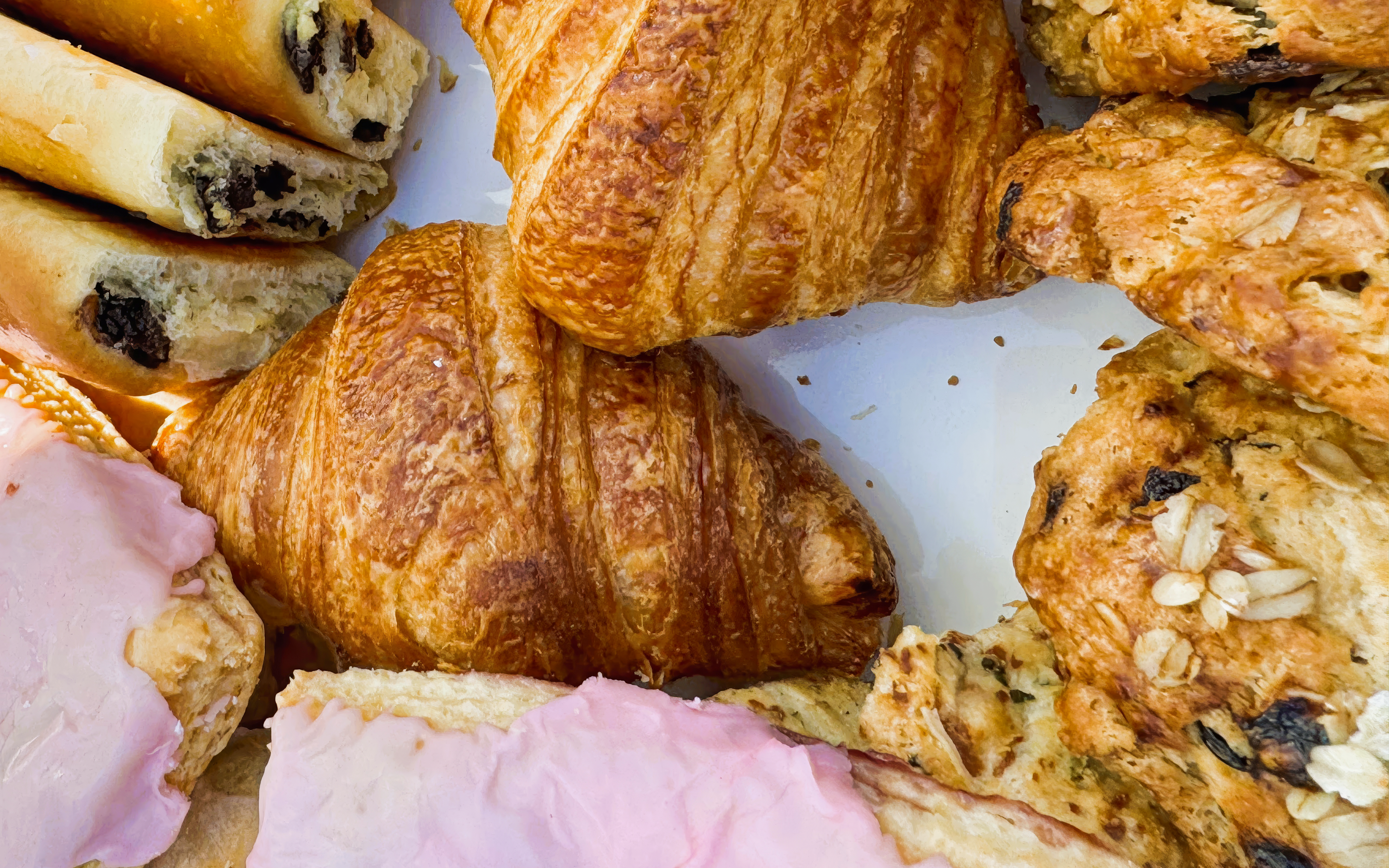 Pastries and croissants served on Liberty Fleet of Tall Ships.
