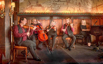 Musicians performing at Fortress Hohensalzburg during Best of Mozart Concert.