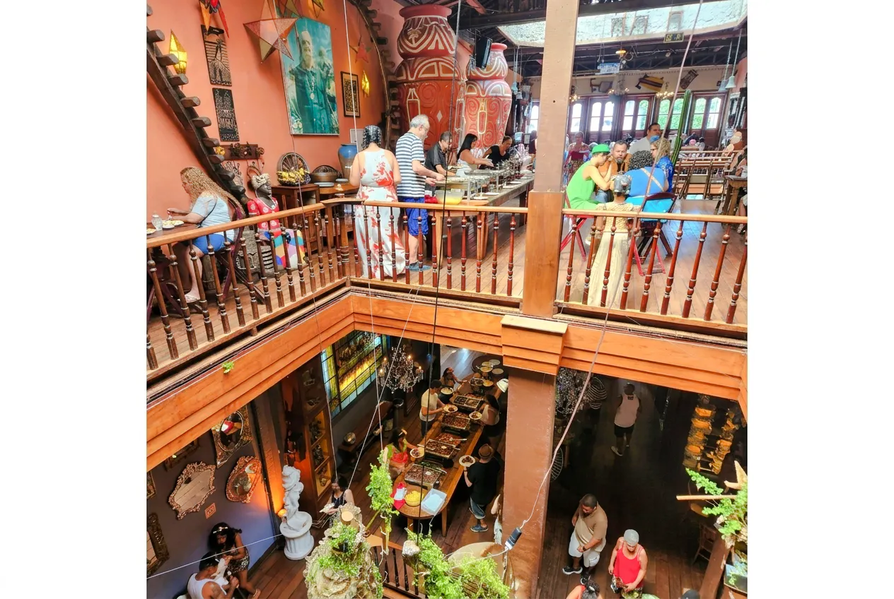 Visitors enjoying dining and music at Rio Scenarium, Rio de Janeiro.